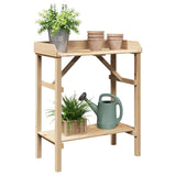 Plantenkasten Met Plank Bruin 75 X 40 X 90 Cm Stevig Vurenhout
