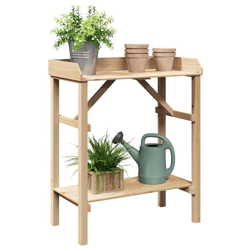 Plantenkasten Met Plank Bruin 75 X 40 X 90 Cm Stevig Vurenhout