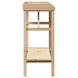 Plantenkasten Met Plank Bruin 75 X 40 X 90 Cm Stevig Vurenhout