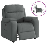 Relaxfauteuil Donkergrijze Stof