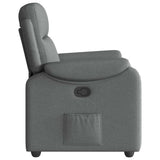 Relaxfauteuil Donkergrijze Stof