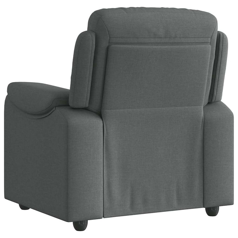 Relaxfauteuil Donkergrijze Stof