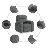 Relaxfauteuil Donkergrijze Stof