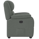 Relaxfauteuil Donkergrijze Stof