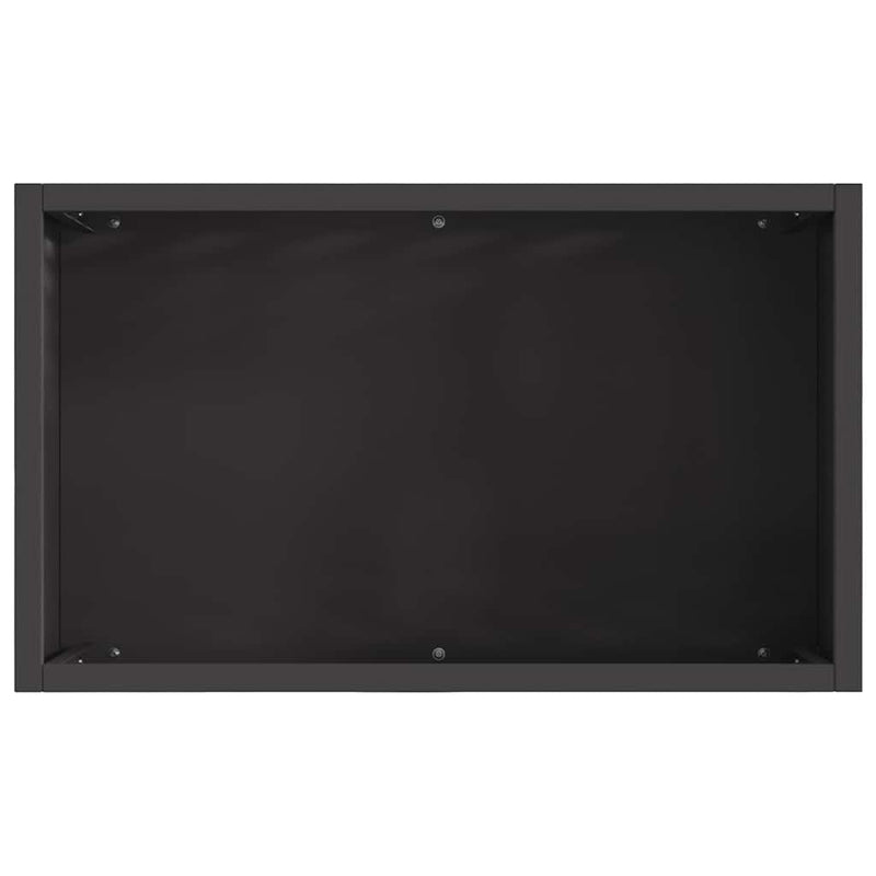 Vuurkorf Zwart 50 X 30 X 40 Cm Koudgewalst Staal