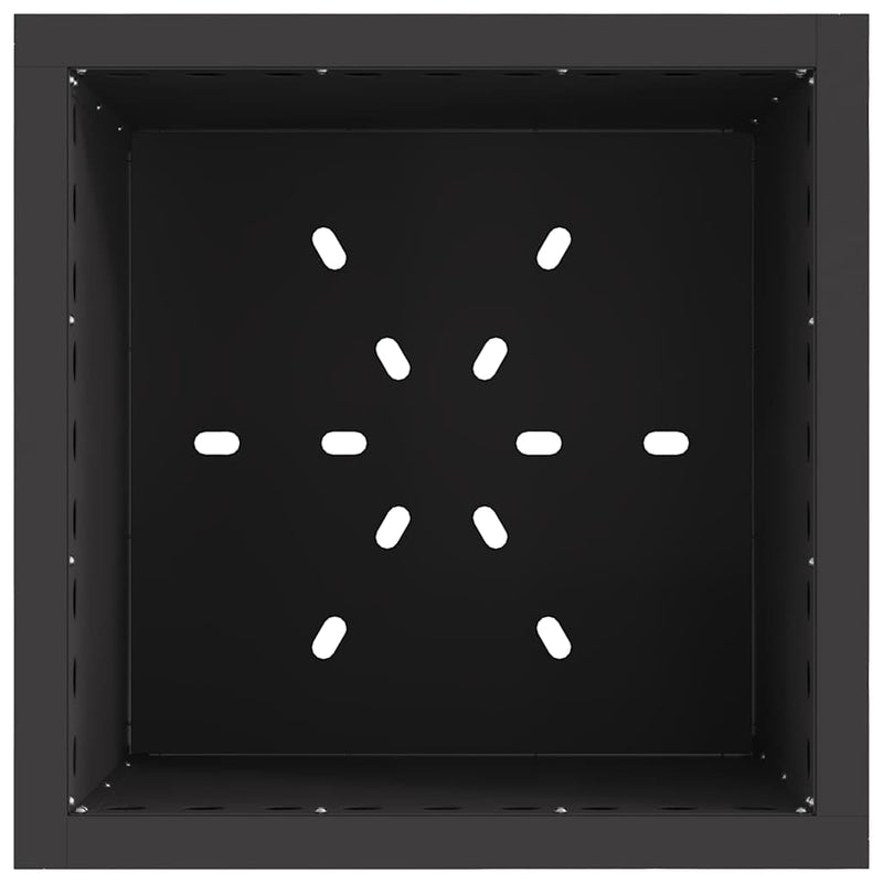 Vuurkorf Zwart 48 X 48 X 50 Cm Koudgewalst Staal