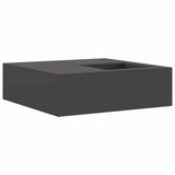 Vuurkorf Zwart 100 X 100 X 30 Cm Koudgewalst Staal