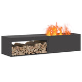 Vuurkorf Zwart 160 X 45 X 35 Cm Koudgewalst Staal