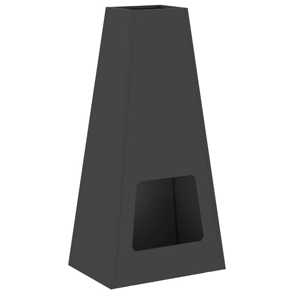 Vuurkorf Zwart 50 X 35 X 100 Cm Koudgewalst Staal