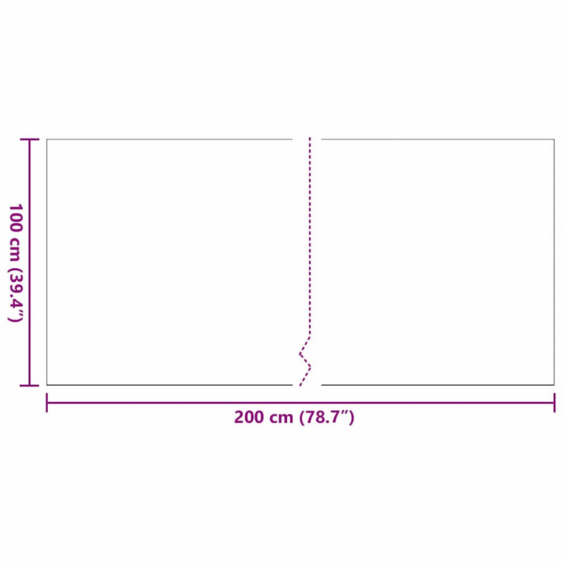 Kunstgras 2 X 1 M Polypropyleen