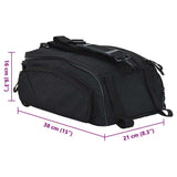 Fietstas Zwart 38 X 21 X 16 Cm Polyester