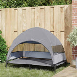 Verhoogd Hondenbed 127 X 81 X 108 Cm Stof En Staal