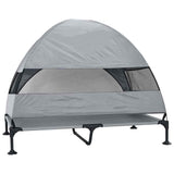 Verhoogd Hondenbed 127 X 81 X 108 Cm Stof En Staal