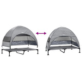 Verhoogd Hondenbed 127 X 81 X 108 Cm Stof En Staal