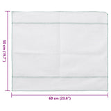 Reinigingsdoeken Gestreept 50X60 Cm Wit En Groen