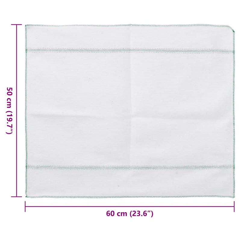 Reinigingsdoeken Gestreept 50X60 Cm Wit En Groen
