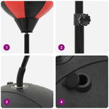 Boksballenset Met Handschoenen En Pomp Verstelbaar 81-122 Cm