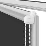 Rolgordijn Verduisterend 85X210Cm Stofbreedte 80,7 Cm Polyester Zwart