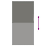 Rolgordijn Verduisterend 80X150Cm Stofbreedte 75,7 Cm Polyester Grijs