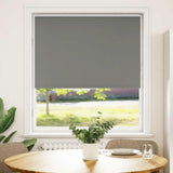 Rolgordijn Verduisterend 80X150Cm Stofbreedte 75,7 Cm Polyester Grijs