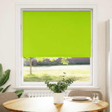 Rolgordijn Verduisterend 90X130Cm Stofbreedte 85,7 Cm Polyester Bladgroen