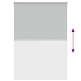 Rolgordijn Verduisterend 100X175Cm Stofbreedte 95,7Cm Polyester Lichtgrijs