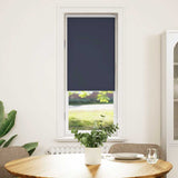 Rolgordijn Verduisterend 55X175Cm Stofbreedte 50,7 Cm Polyester Zeeblauw