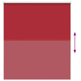 Rolgordijn Verduisterend 130X150 Cm Stofbreedte 126,6 Cm Rood