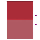 Rolgordijn Verduisterend 110X175 Cm Stofbreedte 105,7 Cm Rood