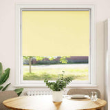 Rolgordijn Verduisterend 100X130Cm Stofbreedte 95,7Cm Geel Geel