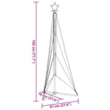 Led-Kerstboom 363 Leds Koud Wit 182 Cm Koudwit