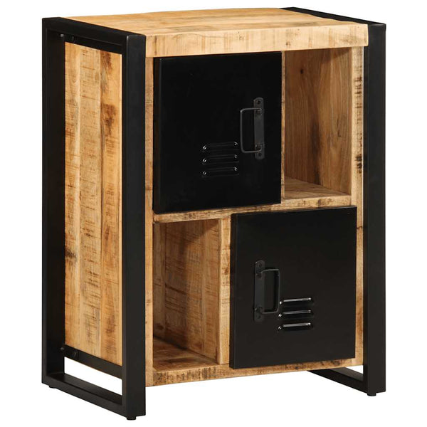 Dressoir 55X35X70 Cm Massief Ruw Mangohout