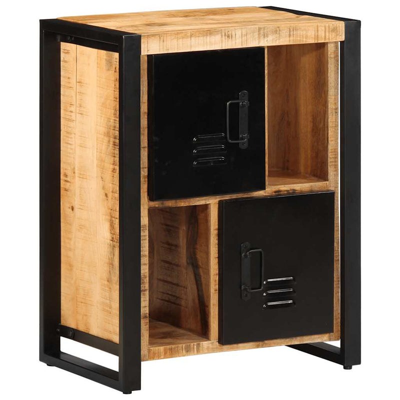 Dressoir 55X35X70 Cm Massief Ruw Mangohout