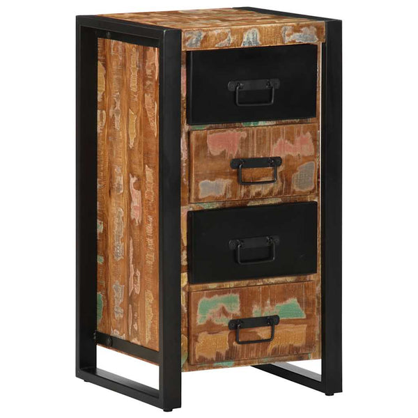 Ladekast 40X40X75 Cm Massief Gerecycled Hout Meerkleurig