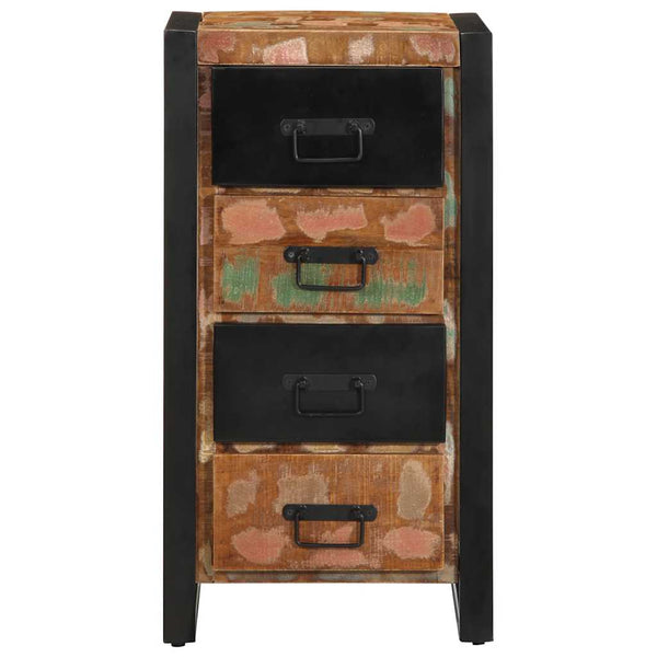 Ladekast 40X40X75 Cm Massief Gerecycled Hout Meerkleurig