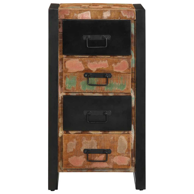 Ladekast 40X40X75 Cm Massief Gerecycled Hout Meerkleurig