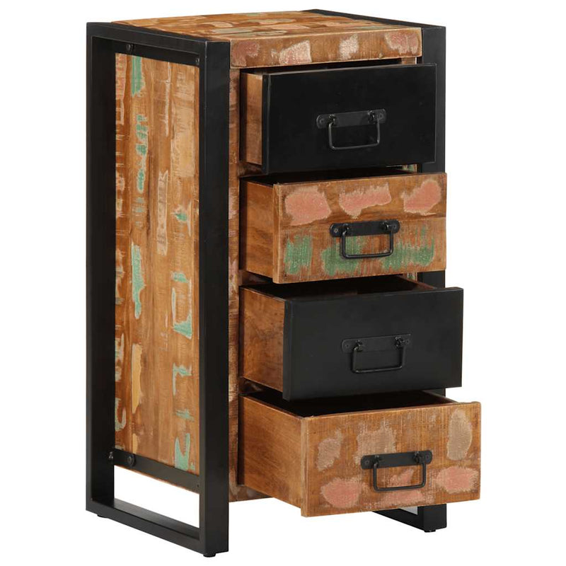 Ladekast 40X40X75 Cm Massief Gerecycled Hout Meerkleurig