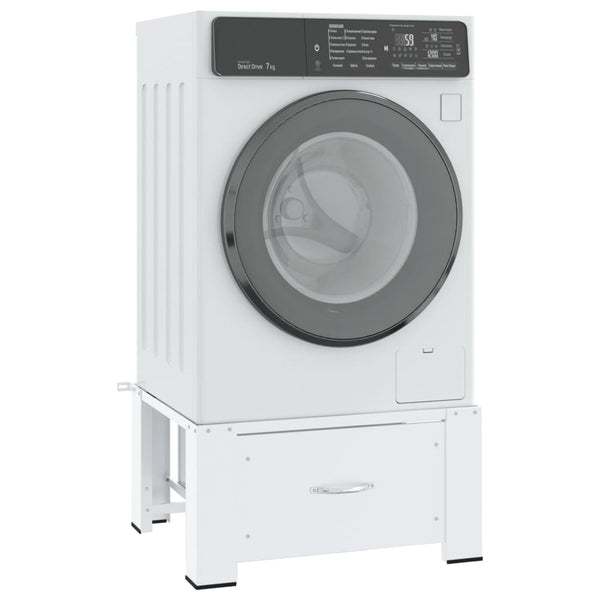 Wasmachineverhoger Met Lade Wit