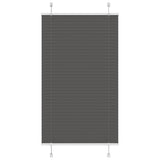 Plissé Rolgordijn Stofbreedte 39,4 Cm Polyester Zwart