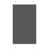 Plissé Rolgordijn Stofbreedte 39,4 Cm Polyester Zwart