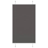 Plissé Rolgordijn Stofbreedte 39,4 Cm Polyester Zwart