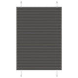 Plissé Rolgordijn Stofbreedte 39,4 Cm Polyester Zwart