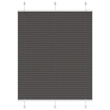 Plissé Rolgordijn Stofbreedte 39,4 Cm Polyester Zwart