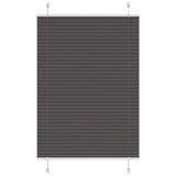 Plissé Rolgordijn Stofbreedte 39,4 Cm Polyester Zwart