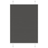 Plissé Rolgordijn Stofbreedte 39,4 Cm Polyester Zwart