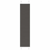 Plissé Rolgordijn Stofbreedte 39,4 Cm Polyester Zwart