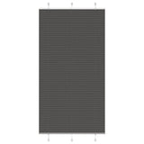 Plissé Rolgordijn Stofbreedte 39,4 Cm Polyester Zwart