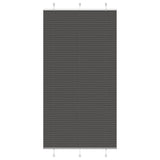 Plissé Rolgordijn Stofbreedte 39,4 Cm Polyester Zwart