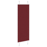 Plissé Rolgordijn 50X100 Cm Stofbreedte 49,4 Cm Bordeauxrood Petrol Groen