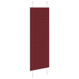 Plissé Rolgordijn 50X100 Cm Stofbreedte 49,4 Cm Bordeauxrood Petrol Groen